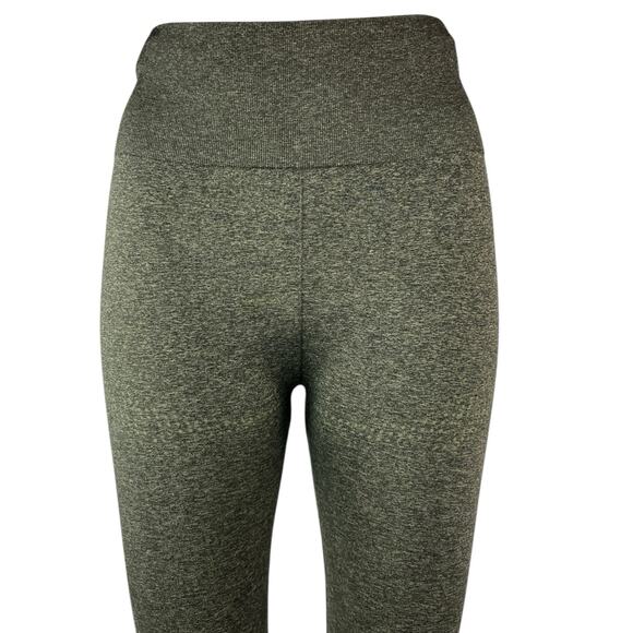 Gymshark Vital Seamless Gray Green Mid Rise Yoga Gym Ankle Leggings Pants Size S - Picture 4 of 5